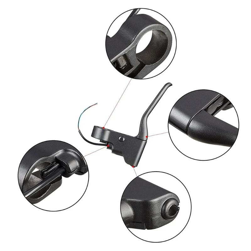 เบรคมือจับอะไหล่ Handlebar ชุดประกอบชิ้นส่วนทดแทนเข้ากันได้กับ Xiaomi-M365/1S-Electric สกู๊ตเตอร์