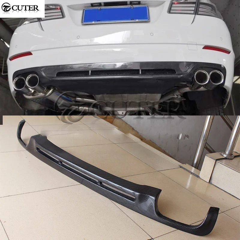 F10 Carbon Fiber a Style Auto Car Rear Bumper Diffuser Lip for Bmw F10 Standard Bumper a Style 10-17