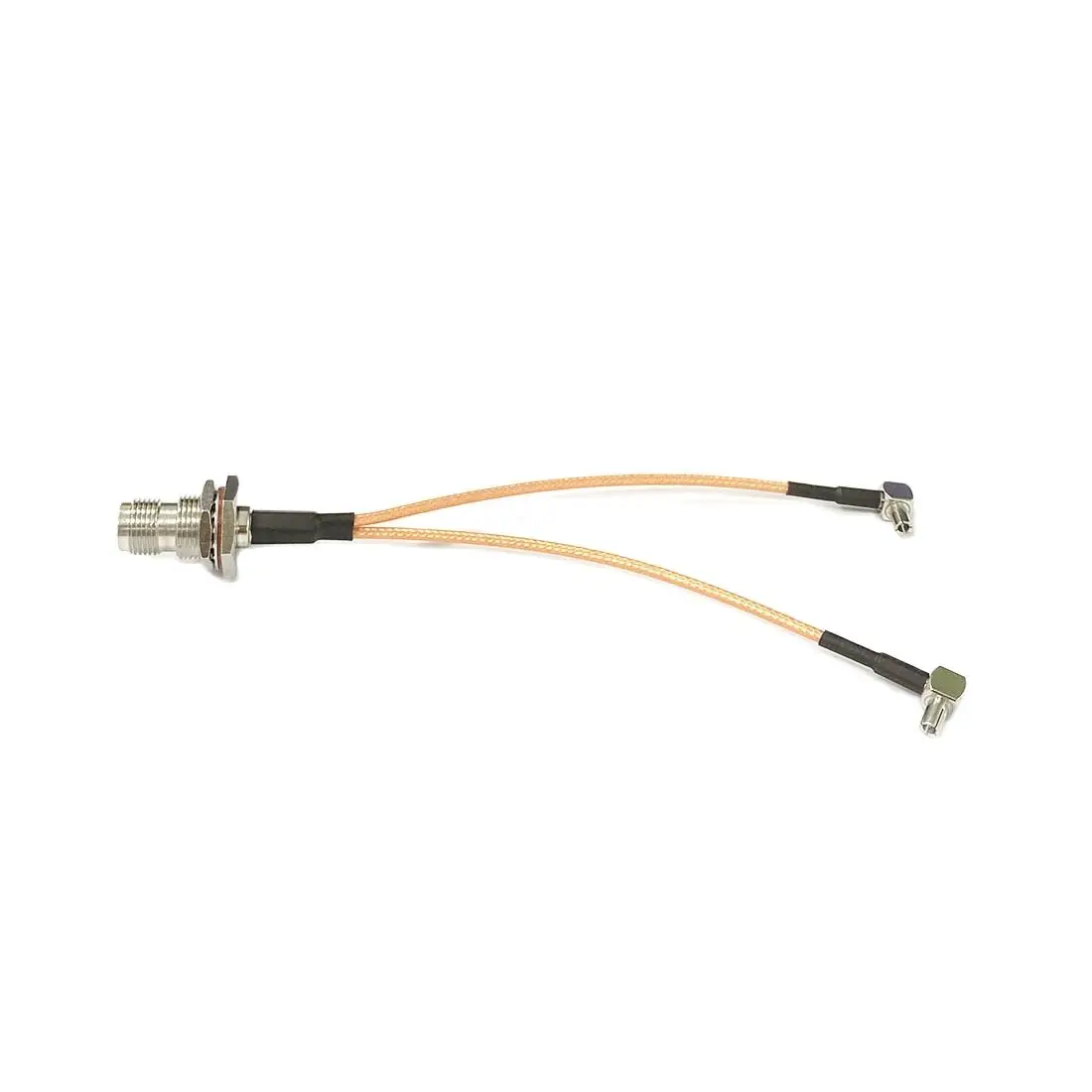 

TNC Female Jack To 2*TS9 Male Plug Connector RG316 Coaxial Splitter Cable 15cm Extension Cable Pigtail