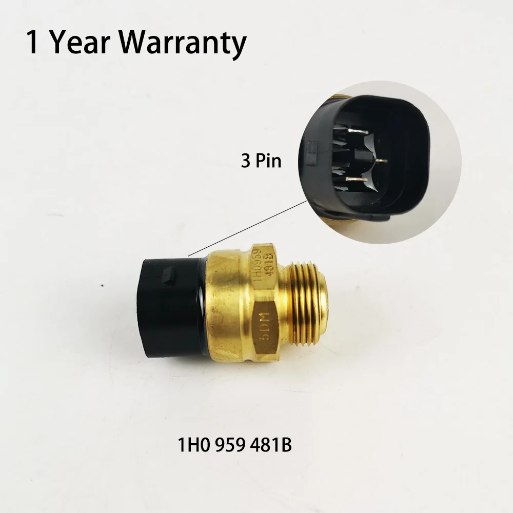 

Temperature Sensor Engine Cooling Fan Switch 1H0959481B For VW CADDY Golf T2 PASSAT Audi A3 TT