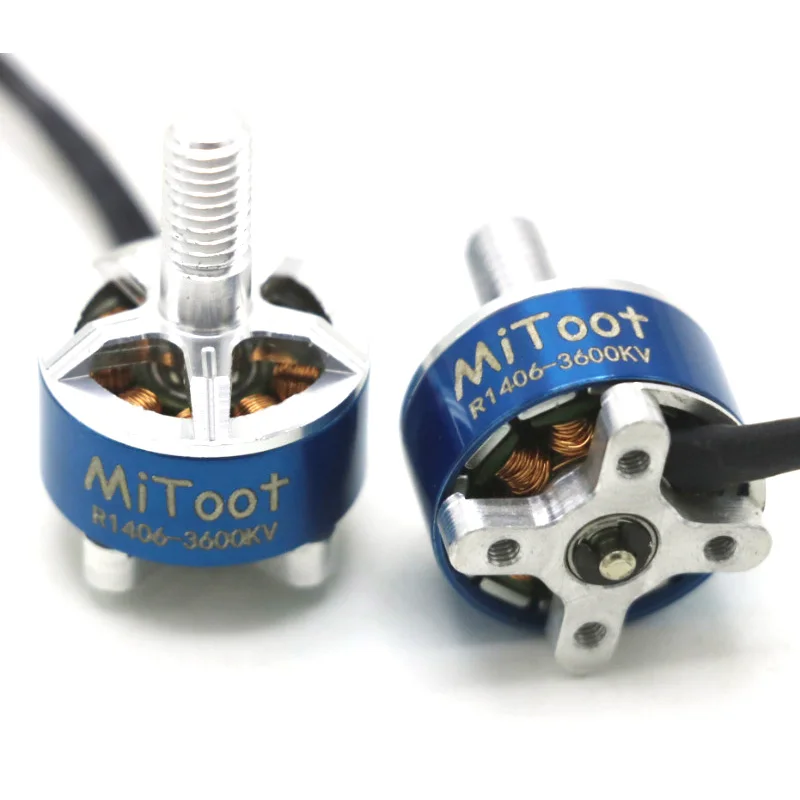 1 / 2 / 4pcs Mitoot R1406 1406 3600KV 2-4S CW CCW Brushless Motor for RC Racing Racer Drone Quadcopter