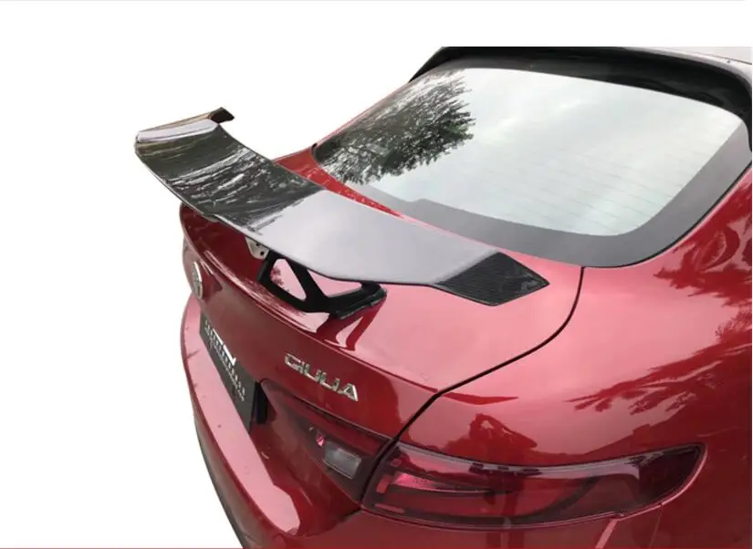 Carbon Fiber Car Rear Wing Trunk Lip Spoilers For Alfa Romeo Giulia 2016 2017 2018