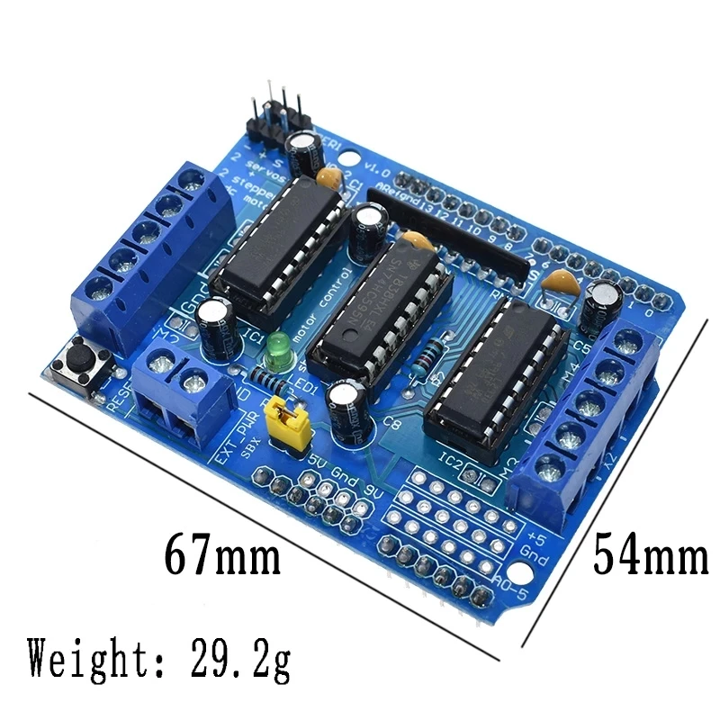 Freeshipping L293D motor control shield motor drive expansion board FOR Arduino motor shield
