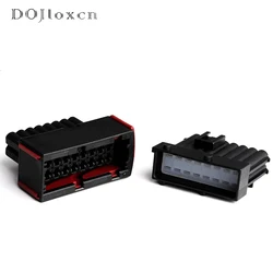 1 Takım 16 Pin 1- 964449 -1 1- 965427 -1 Erkek Dişi Su Geçirmez Kablo Demeti Otomotiv Siyah Konnektör Aauto Mühürlü ECU Kablo Fişi