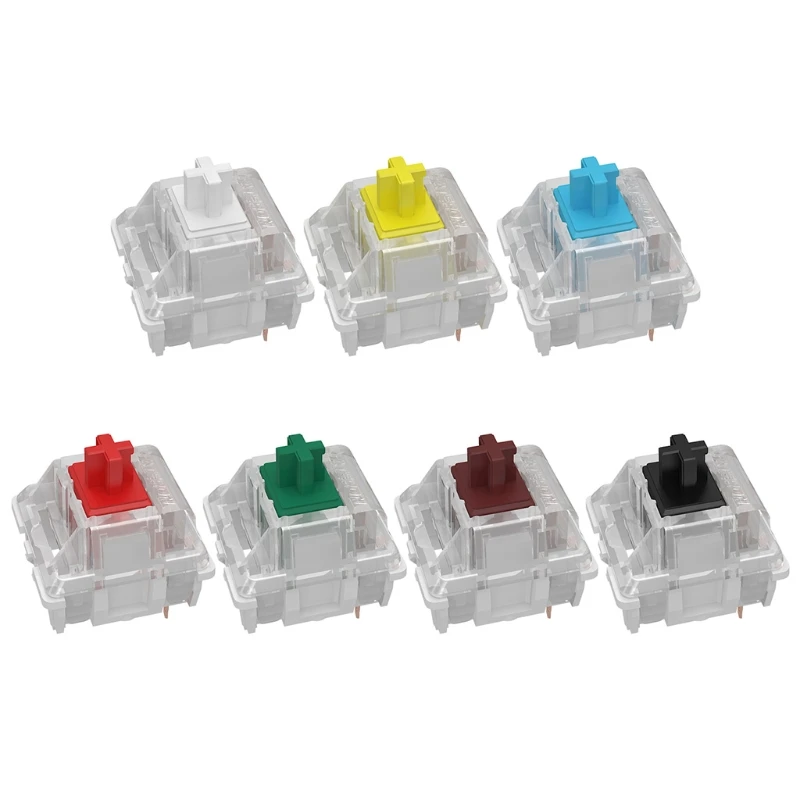 Gateron 3Pin Switches black red brown blue clear green yellow LED Gateron for Mechanical Keyboard fit MX GK61