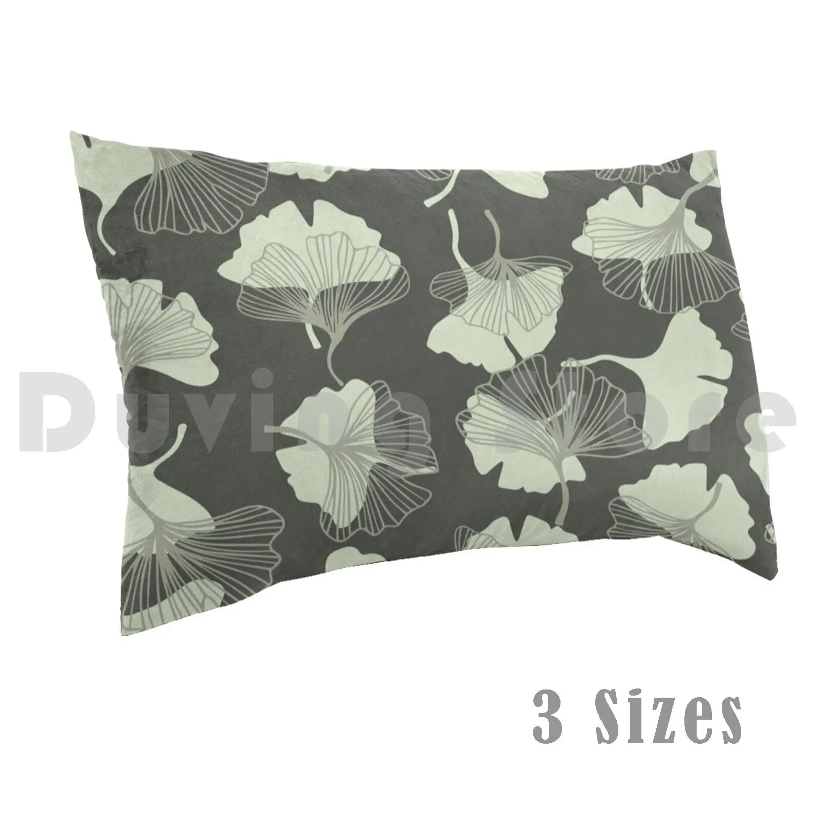 Ginkgo Biloba Leaves On Green Background Pillow Case 20*30 Inch Ginkgo Biloba Ginkgo Nature Leaves Green