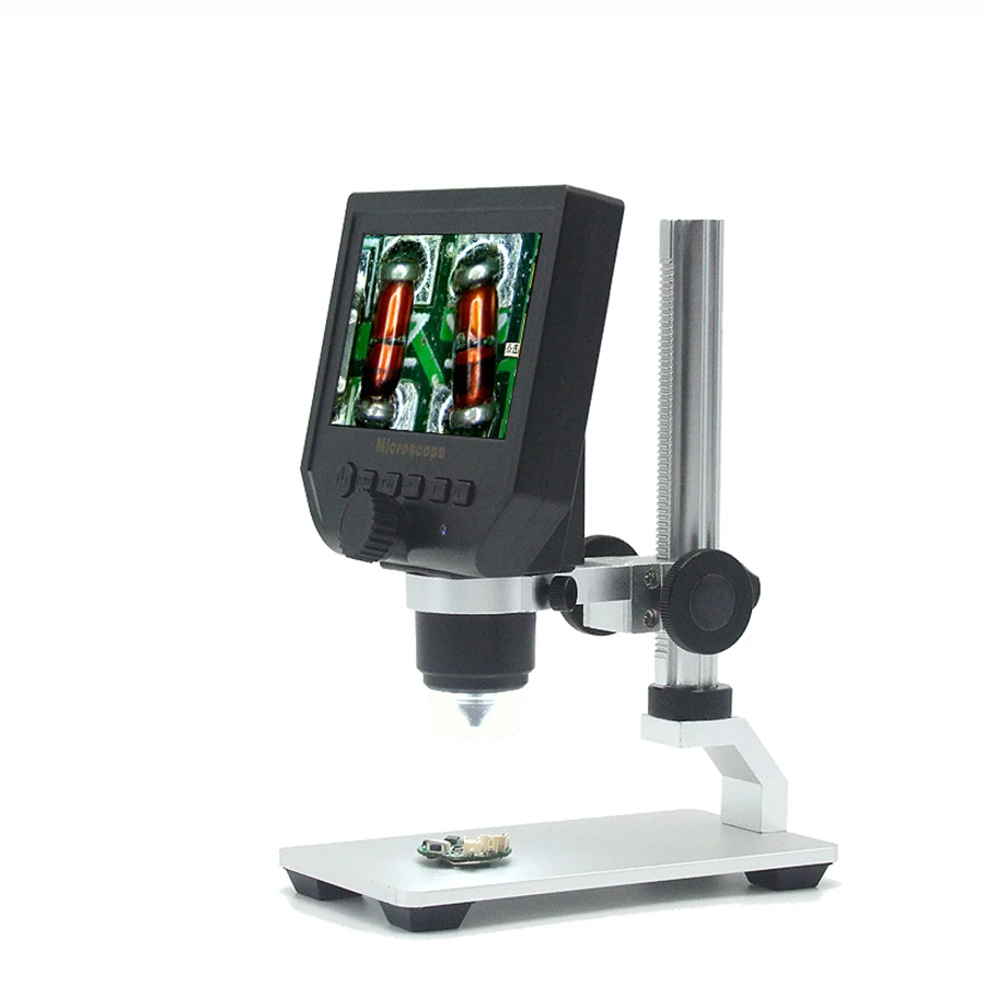 600X  digital electronicmicroscope video microscope 4.3 inch HD LCD soldering microscope  phone repair Magnifier + stand