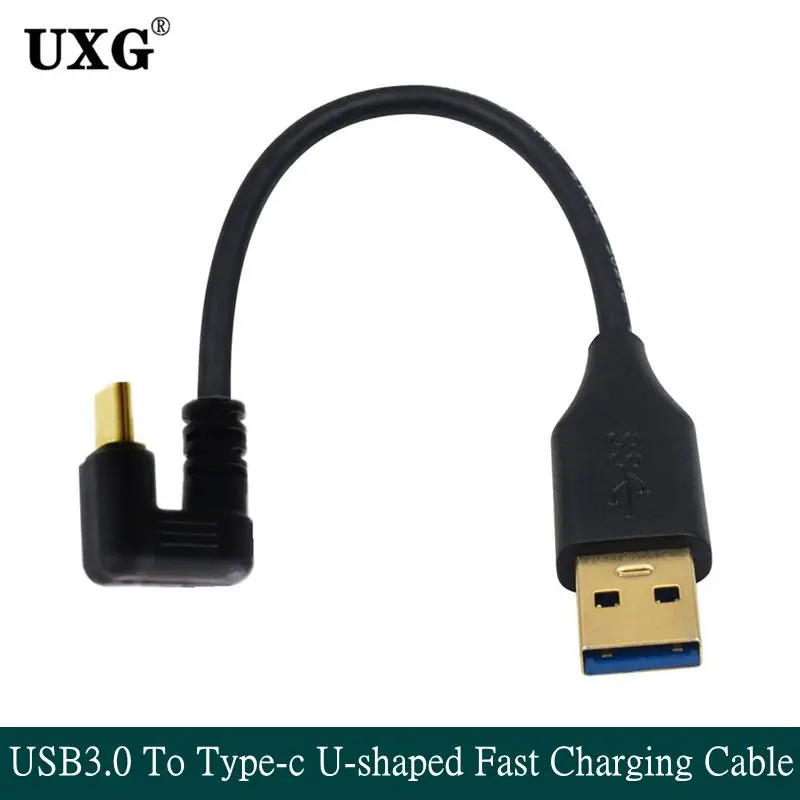 180 Degree USB 3.0 to Type C U-shaped Cable Fast Charging Wire for XIAOMI Galaxy Huawei Mobile Phone USB C Charger Cable 1.8M