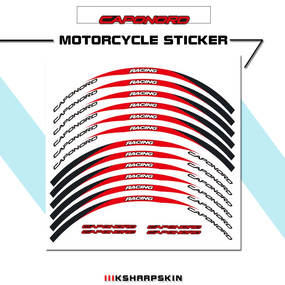 

High-quality waterproof decals for modification of motorcycle wheel rim stickers for Aprilia CAPONORD