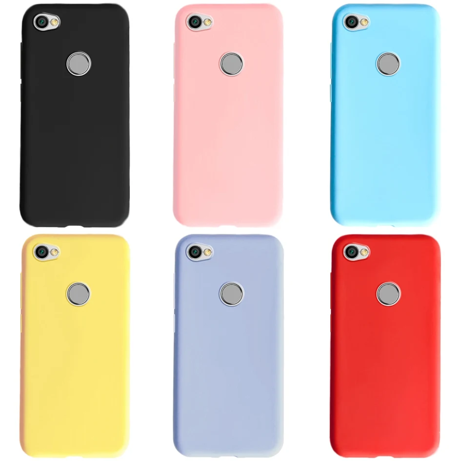 Candy Color Silicon Phone Case For Xiaomi Redmi Note 6 5 7 8 Pro 5A Prime Matte Case on Redmi 7 4A 6A 7A 4X 5 Plus GO Cover Capa