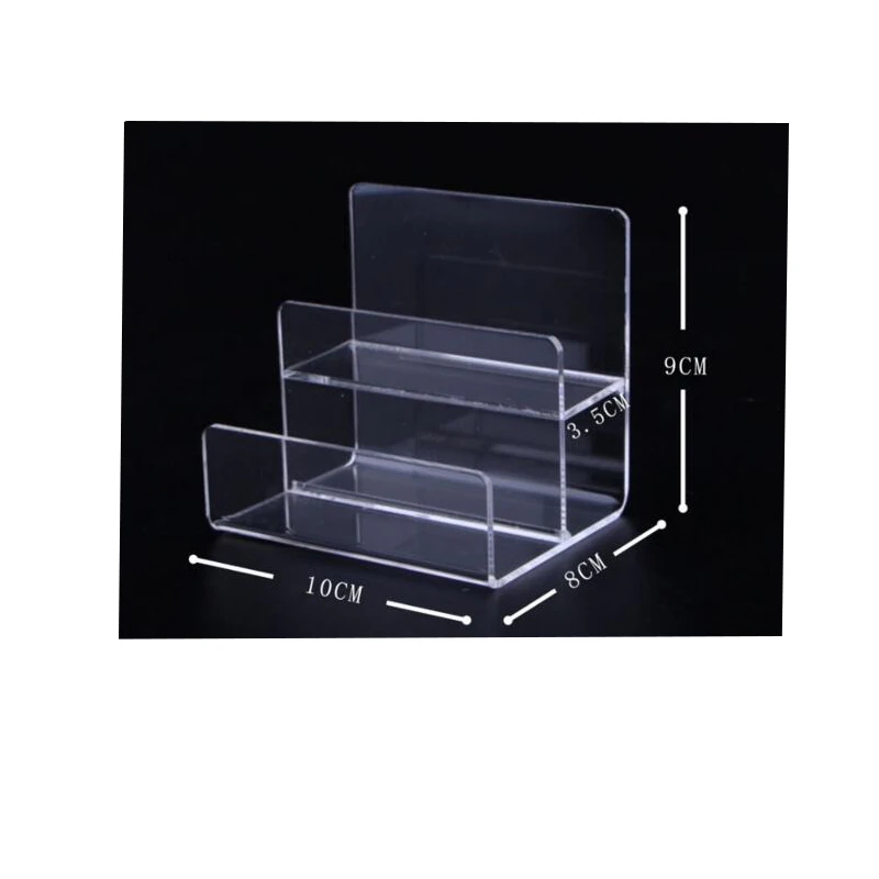 

2pcs Two Layers Wallet display stand Acrylic purse display rack watch glasses Nail polish phone Cosmetic holder free shipping