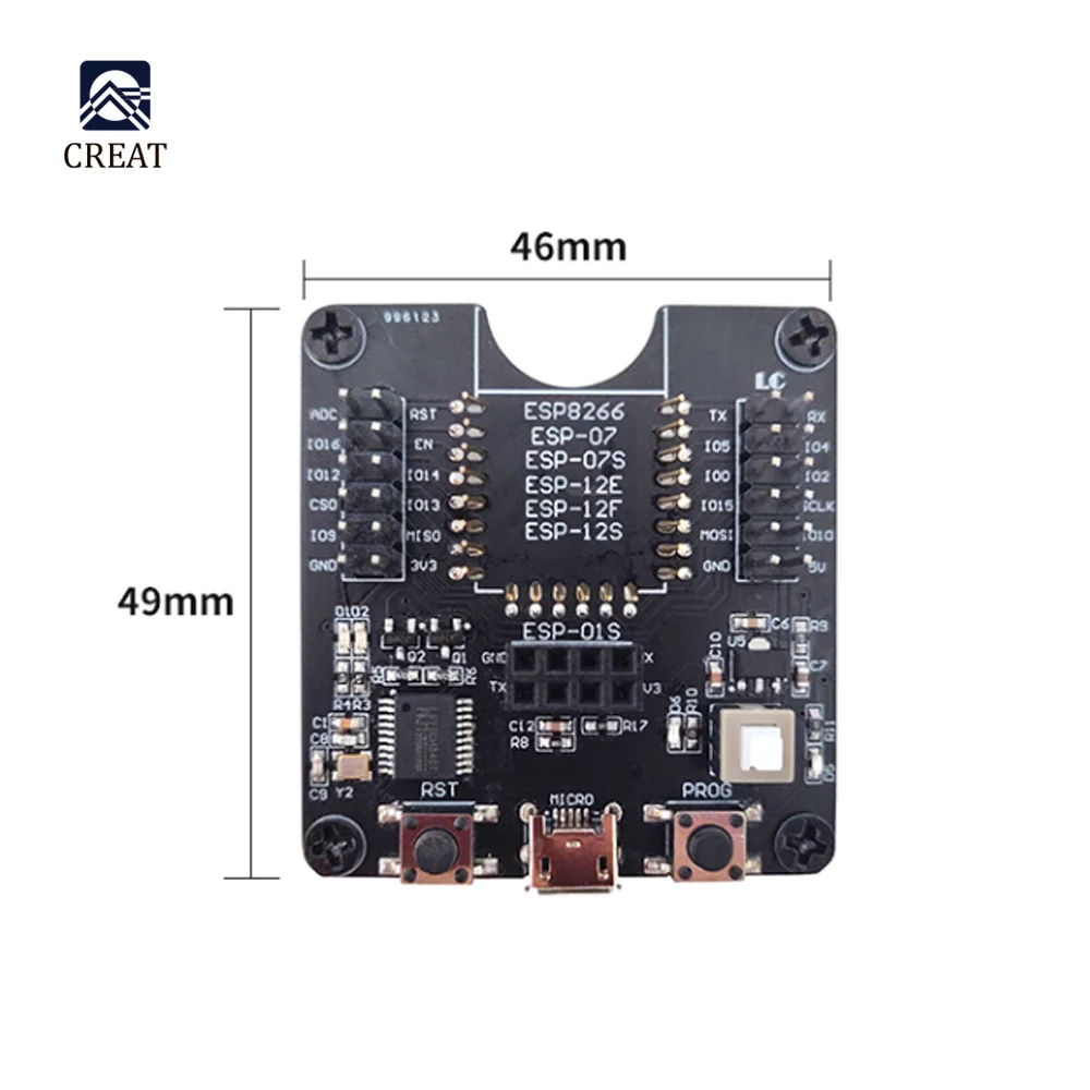 ESP8266 Test Frame Burner Development Board WIFI Module One-click download Support for ESP-12F ESP-07S ESP-12E ESP-01S ESP12S