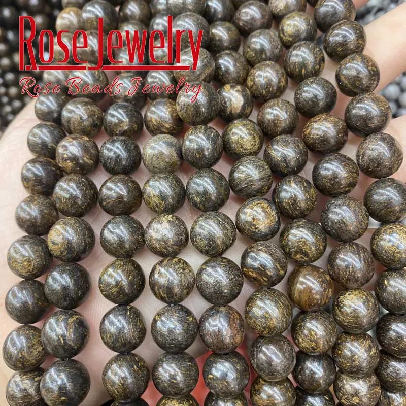 Natural Bronzite Stone Beads Round Loose Spacer Beads 4 6 8 10 12 mm or Diy Jewelry Making Handmade Bracelet Necklace 15\