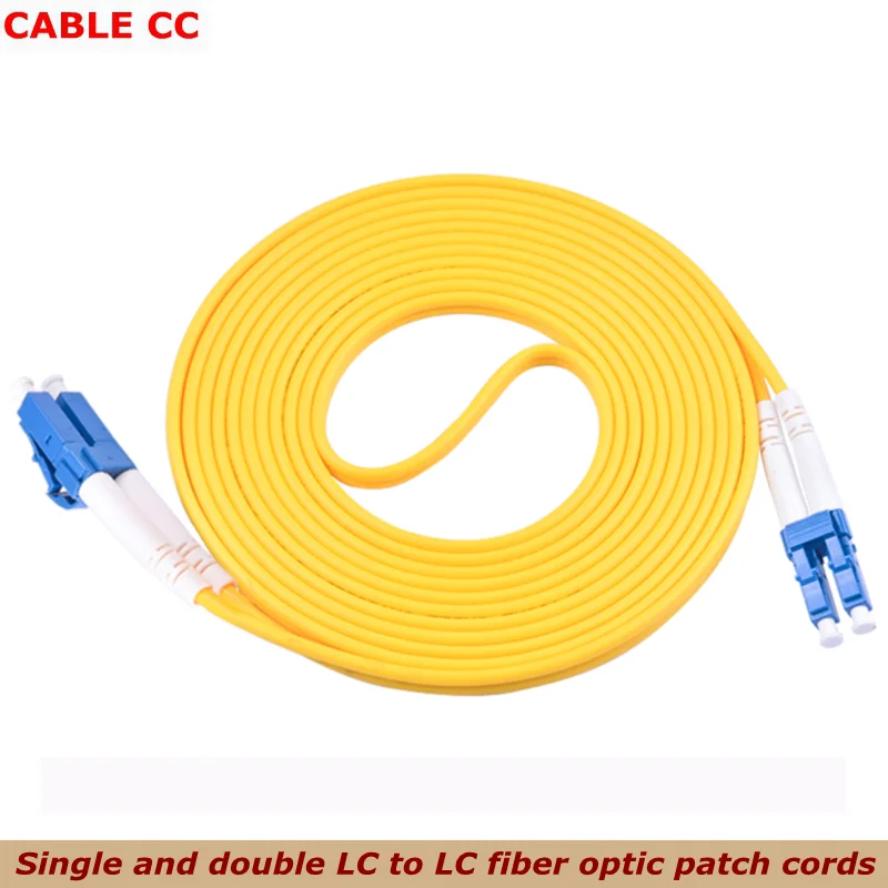 Single and Double LC to LC Fiber Home Industrial Patch Cord For Network SM Duplex Single Mode Fiber 3m 10ft 5M 10M 15M 20M