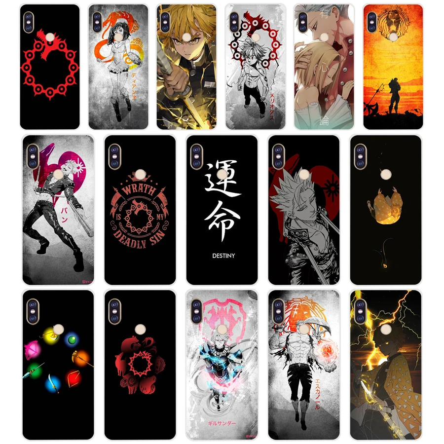 232FG Nanatsu no Taizai Seven Deadly Sin funda de silicona suave de Tpu para xiaomi redmi 5A 8 8A 5Plus note 5 5A 8 8t Pro