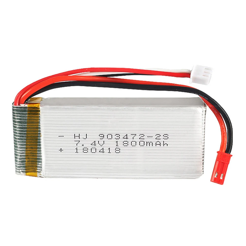 1pc High Speed 7.4v 1800mah Lipo Battery For Rc Helicopter Parts 2s Lithium Battery 7.4v 35c Rc Aircraft Cars Drones Battery