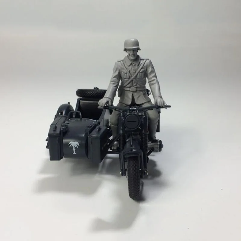 1/24 Scale 750 Alloy Motorcycle Car German Army R75 Vehicle Model Toy Collection Show