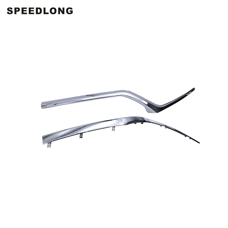 2Pcs Front Bumper Headlight Molding Moulding Chrome Trim Fit For Honda CR-V EU Version 2019-2020