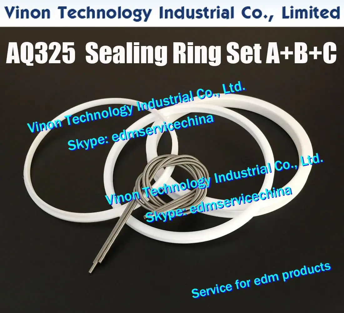 (3pc/set) AQ325L edm Lower Arm Sealing Ring A+B+C Set, 3032835, 118501A, MW407536A, 3034428, 3034427 edm Sealing Center Ring