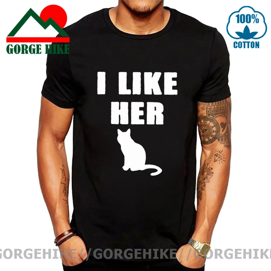 Funny I Like His Cock I Like Her Pussy Cat T shirt Adult His & Her T-shirt Boyfriend Clothing Valentine Couples tshirt Tee shirt