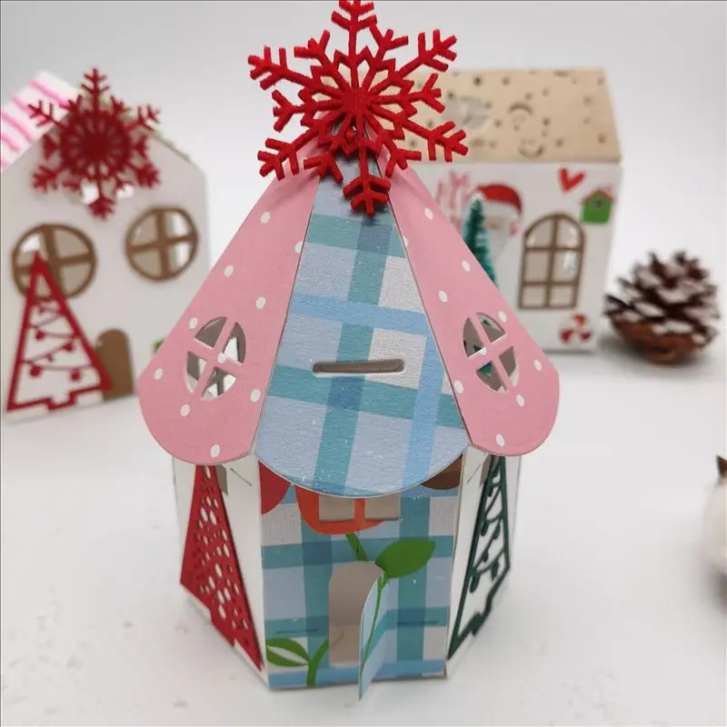 Christmas Mold House Metal Dies Candy box New 2020 Scrapbook paper craft knife mould blade punch stencils dies