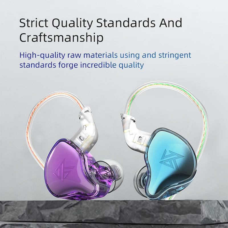 KZ EDC ชุดหูฟังแขวนอินเอียร์หูฟังไฮไฟหูฟังพร้อมไมโครโฟนเกมกีฬา Monitor การตัดเสียงรบกวนหูฟัง EDS