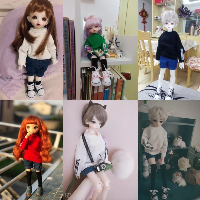 30/60 cm Doll Clothes BJD Doll Change Clothes 1/3 1/4 1/6 Joint Doll Fashion Clothes BJD SD DD doll accessories boys girls toys