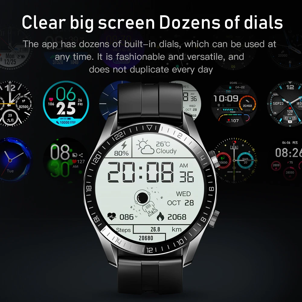 

Wellermoz TFT color screen 1.28inch multi-dial waterproof 20-day endurance smart sports watch