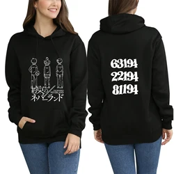 Sudadera con capucha de Neverland, suéter de Cosplay de Anime, Unisex, ropa de calle informal, Top