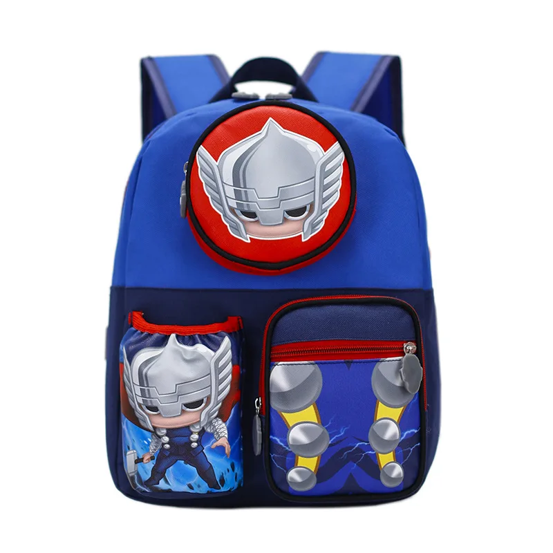 Marvel Cartoon Captain America Backpack Bags For Boys Spiderman Cute Fashion Handbags Kindergarten Avengers Travel Packages Gift