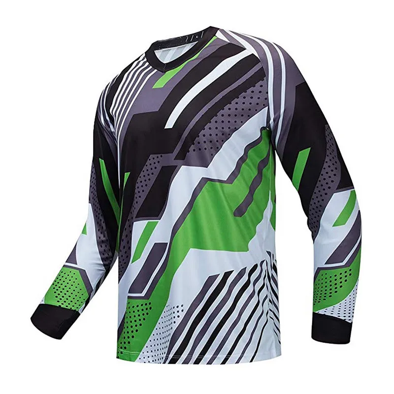 Mountain Bike Shirts OEM  Manufacturer Sportswear Racing Top 2021 New  Long  Sleeve Jersey  Wear  Digital Print Cycling Clothing