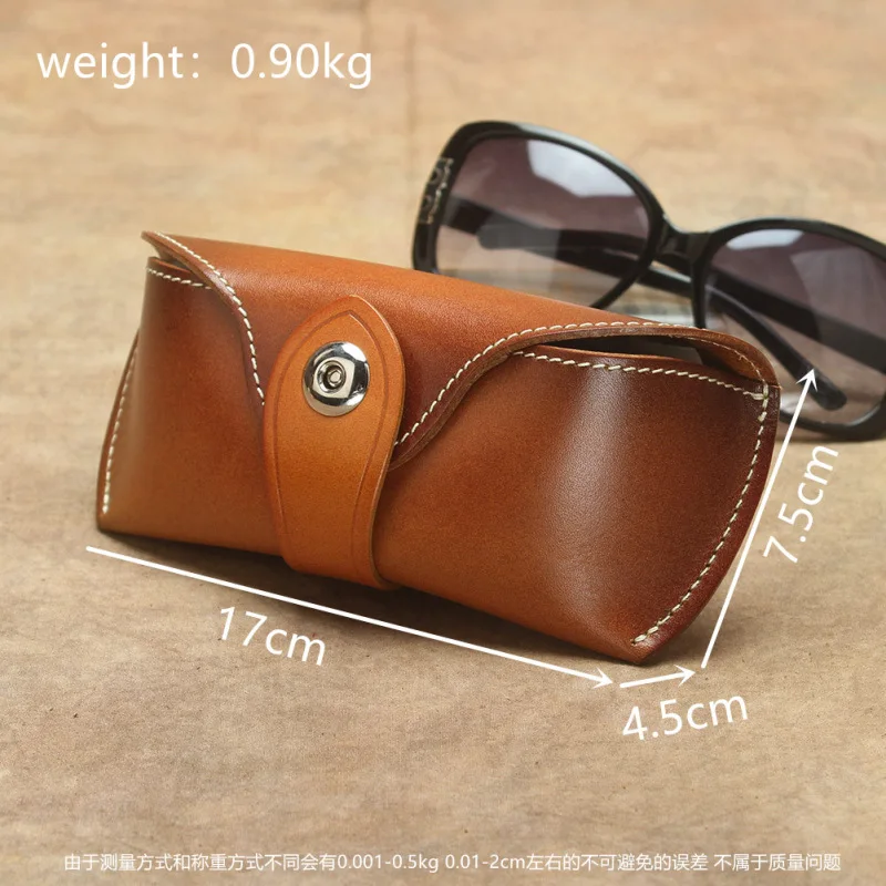 Vintage Genuine Real Cow Leather High Quality Casual Sunglasses Men Women Sun Glasses Retro Gift Case Bag Box Brand