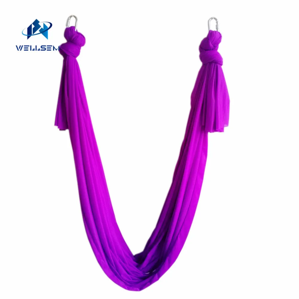 7 meter lengte Multifunctionele vliegende Yoga Hangmat Antenne Swing Trapeze Anti-Zwaartekracht Inversie Antenne Tractie Apparaat Yoga riemen