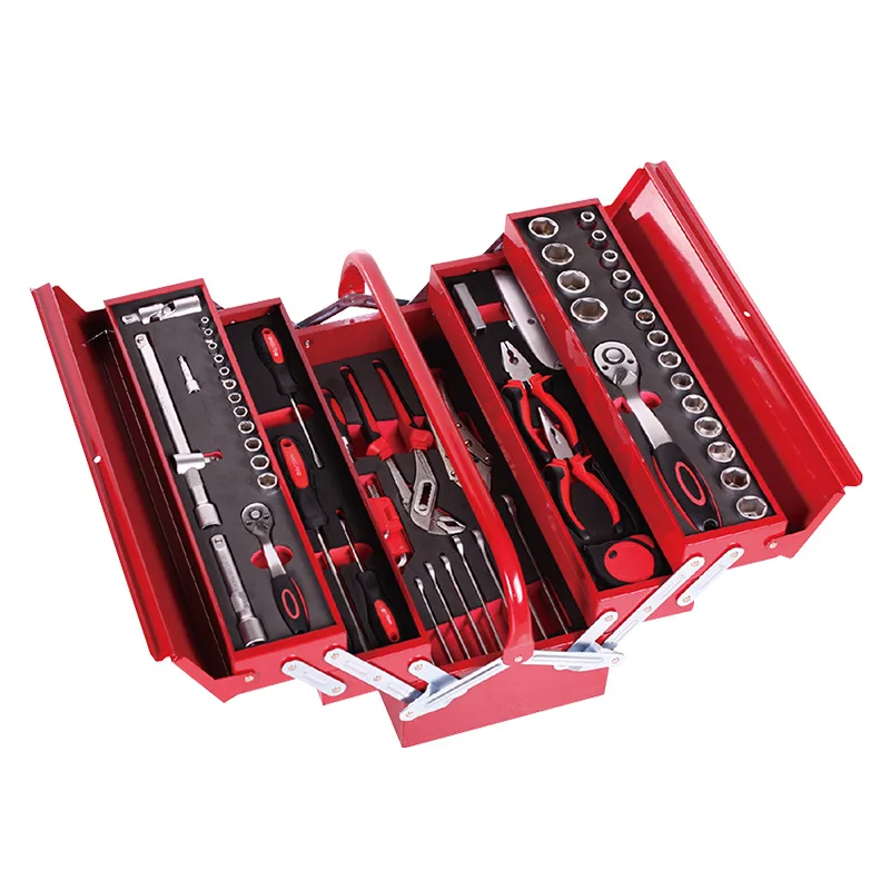 86pcs repair box steel car portable hardware repair storage box tool box