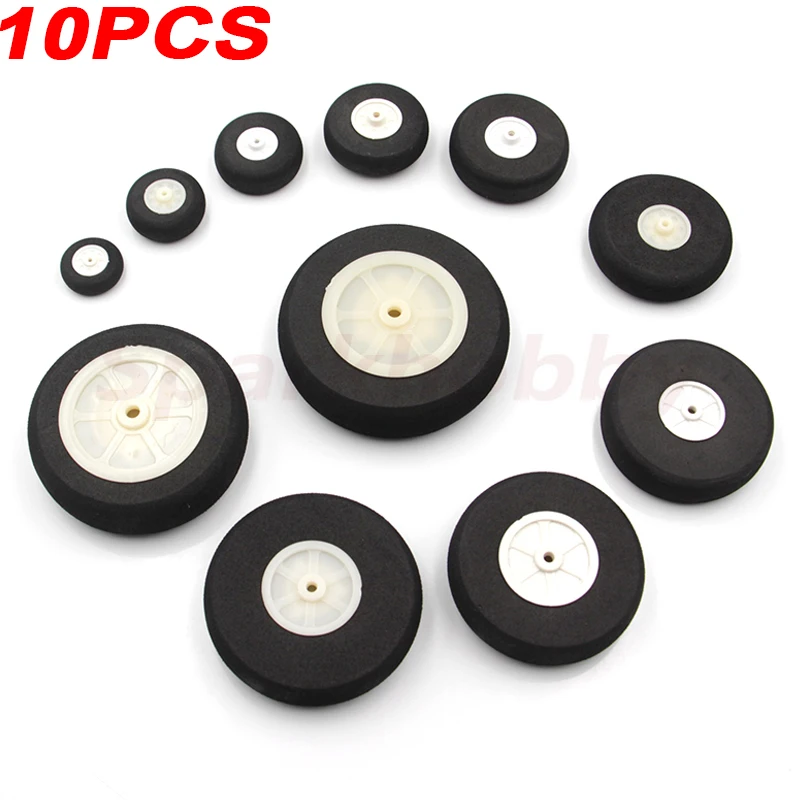 10pcs SPAK KKK EVA Sponge Wheel Tire (Diameter 1.0/1.25/1.5/1.75/2.0/2.25/2.5/2.75/3.0/3.25/3.5inch) for RC Airplane Car Parts