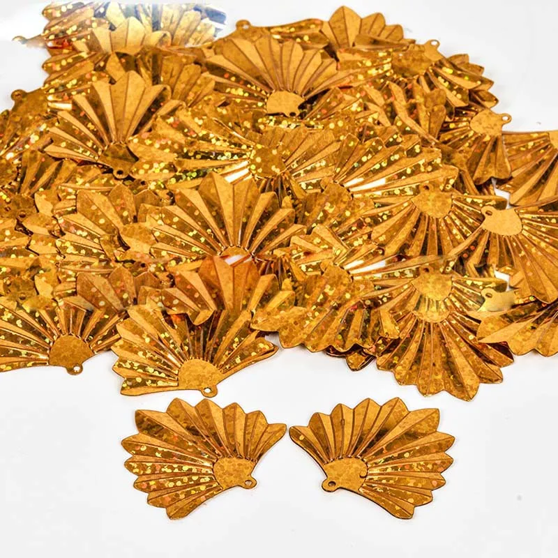 35 × 37mm fan-shaped beads sequins DIY handmade clothing accessories material party decoration sequins