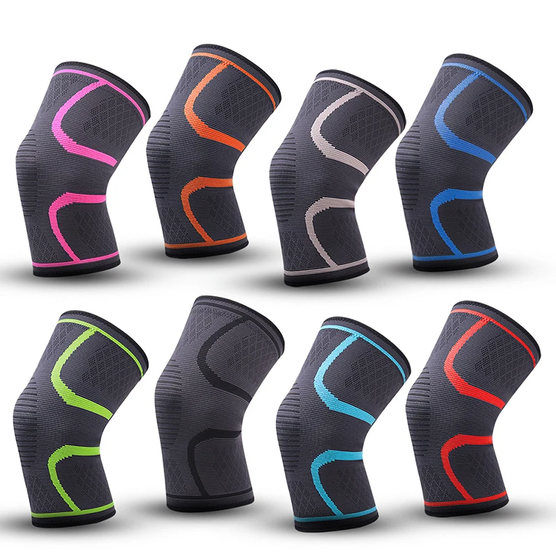 1pc Nylon Elastic Sports Knee Pads Breathable Support Knee Brace Running Fitness Hiking Cycling Knee Protector Joelheiras SKDK