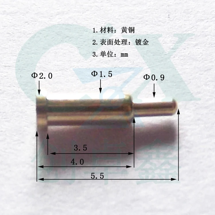 

Pogo Pin Spring Thimble Probe Connector Can Be Threaded / Welding Force Up to 500G
