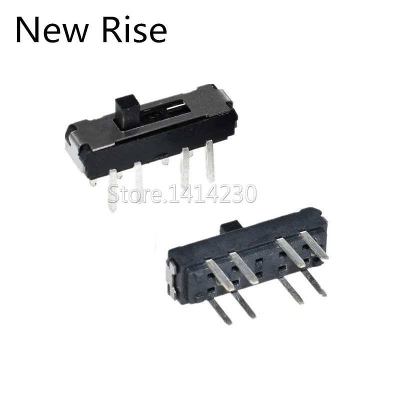 

Миниатюрный переключатель DIP Slide, 10 шт., 8 контактов, 2P3T, 3-позиционный переключатель DPTT с ручкой высотой 2 мм