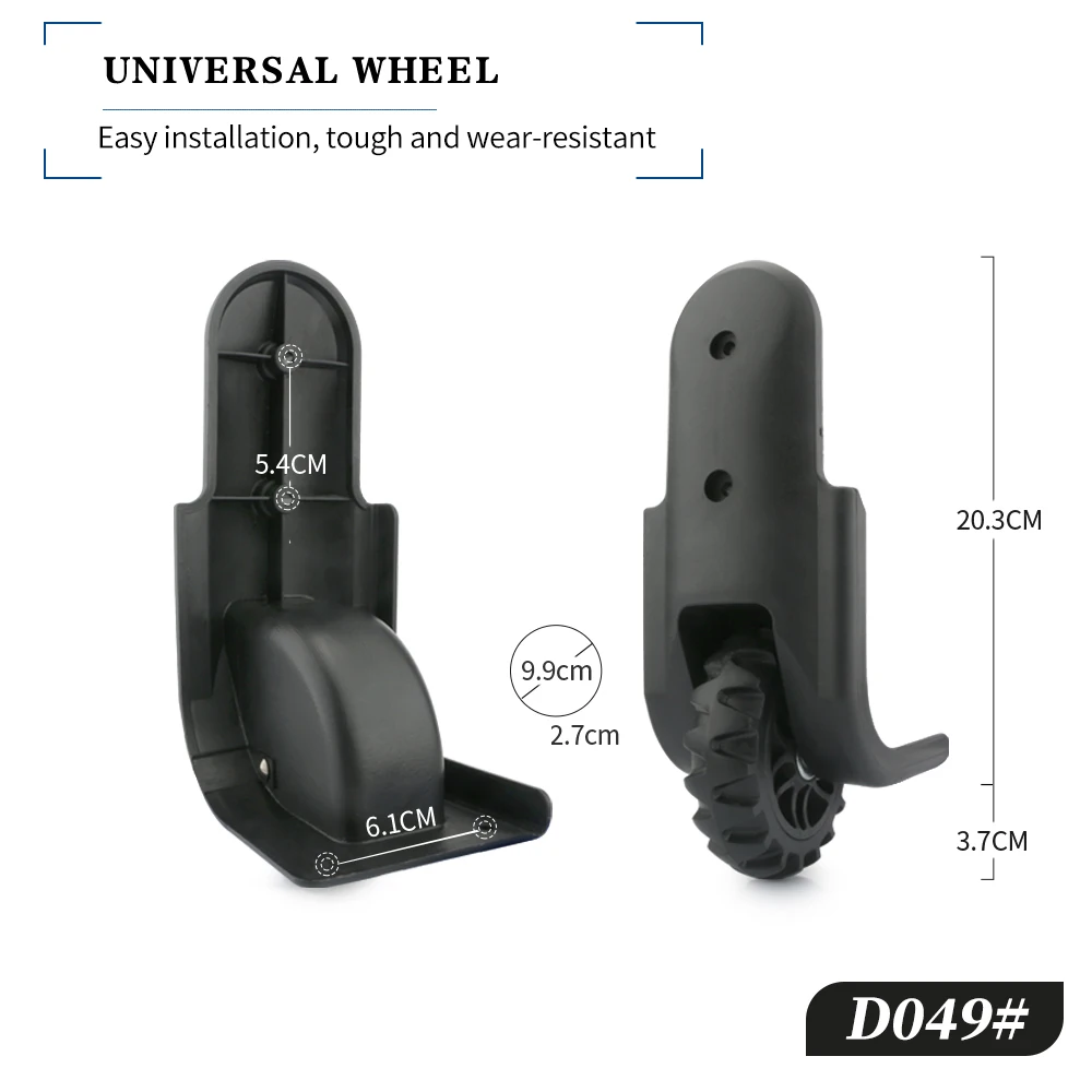 HANLUOKE D049 accessori per ruote Trolley valigia universale da 20 pollici valigia da 24 pollici Password Lock bagaglio Caster