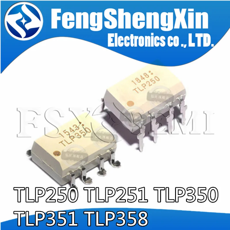 10pcs/lot  TLP250 TLP251 TLP351 TLP350 TLP358 TLP352 DIP-8 SOP-8 optoisolator photoelectric coupler IC