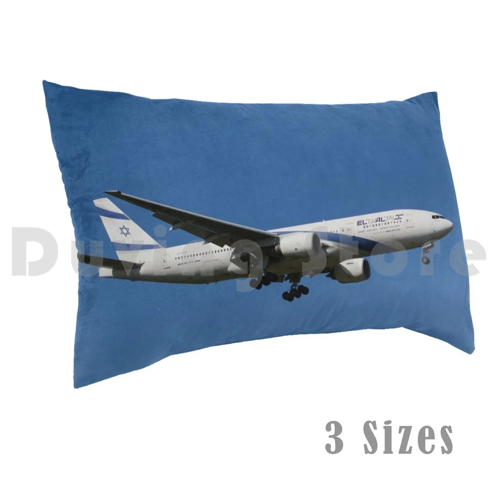 El Al Boeing 777 Pillow Case DIY 50*70 Israel Israel Israeli El Al El Al Boeing El Al Boeing 777 Boeing Boeing 777 El