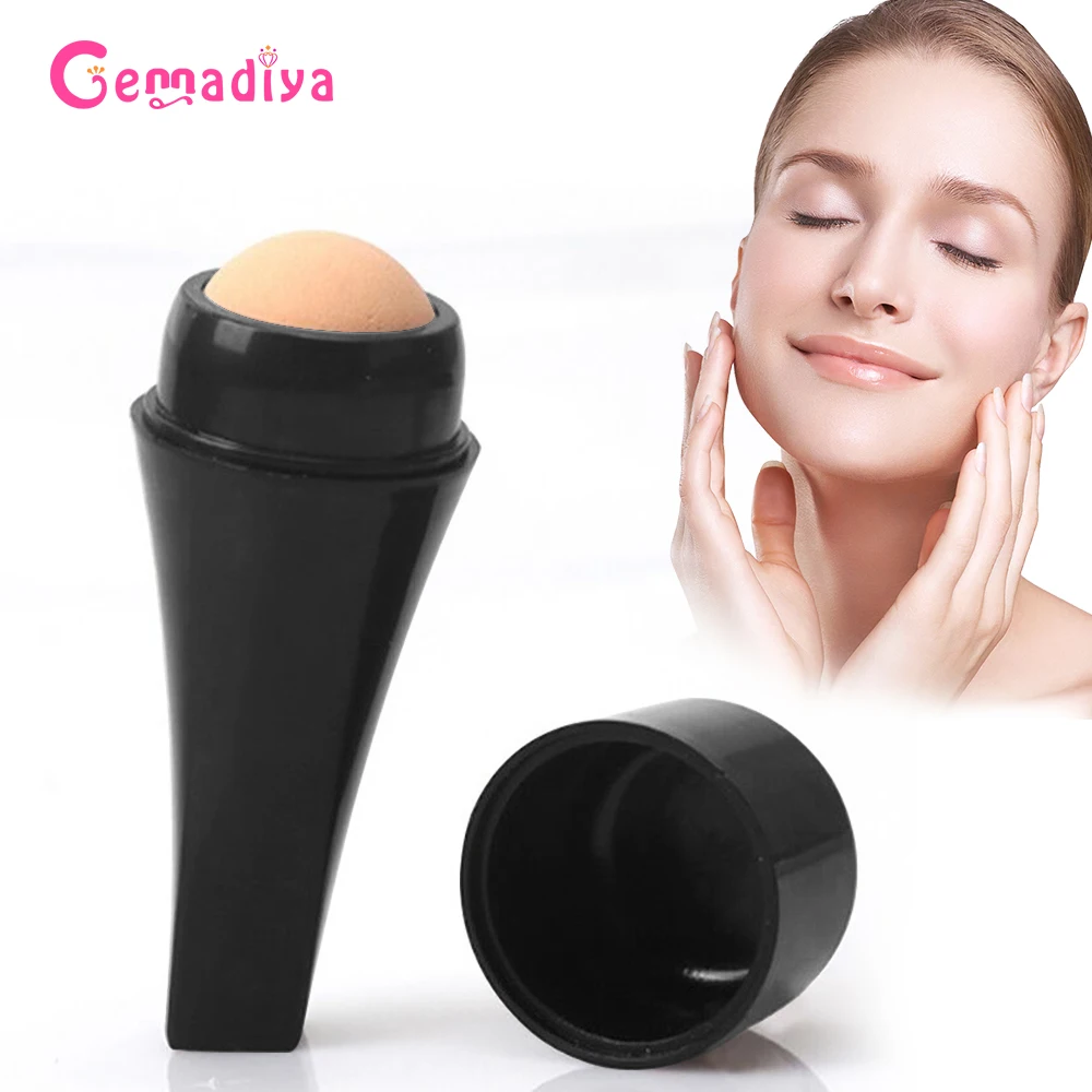Oil-Absorbing Volcanic Face Roller Cleansing Face Oil Control Absorbent Mini Massager PK Facial Oil Blotting Sheets Paper