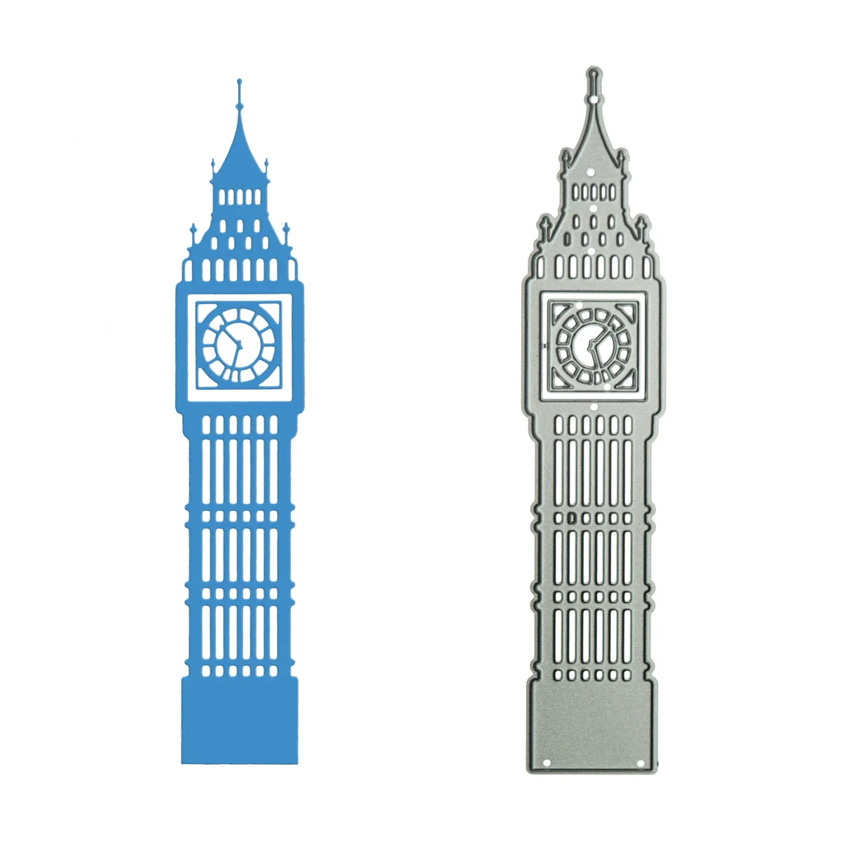 UK Landmark London Big Ben Clock Tower Metal Cutting Die Scrapbooking DIY Photo Album Clipart Decorating Paper Cutter Stencil