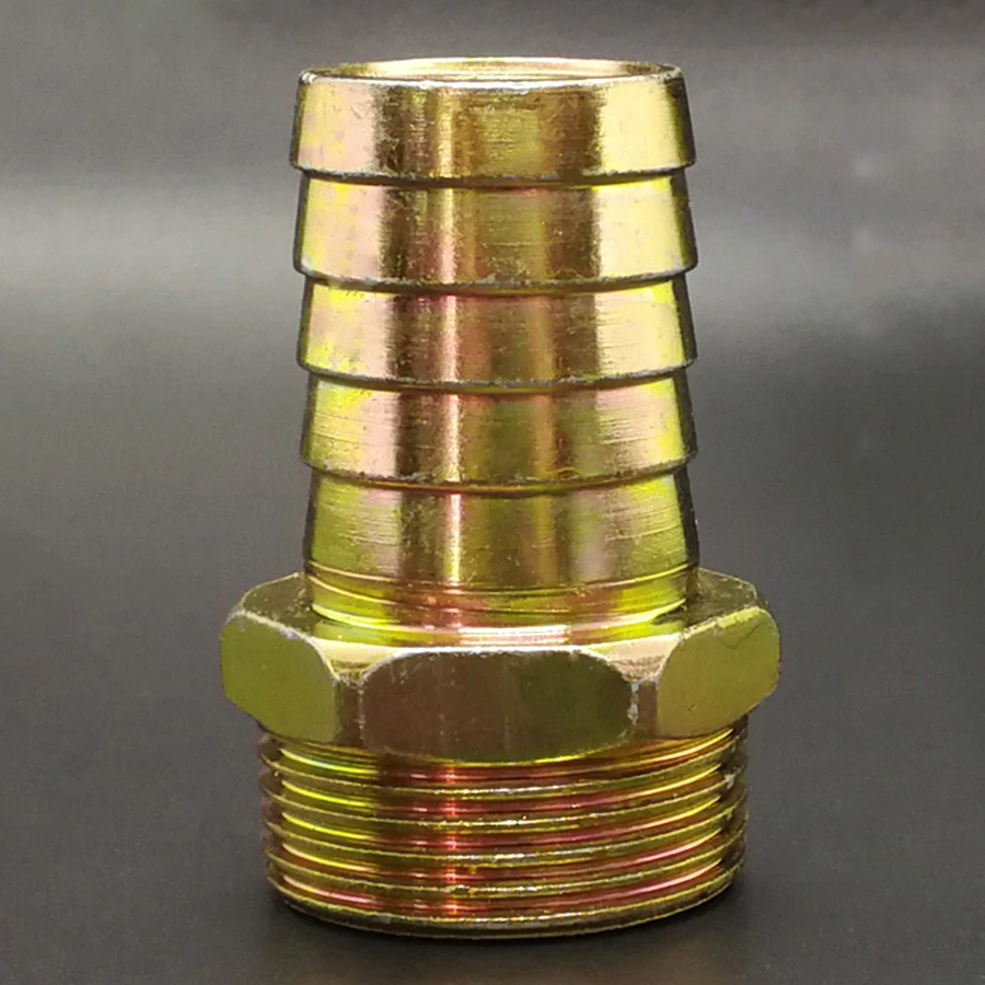 Iron Pipe Fitting 6 8 10mm - 32mm Color Plating Hose Barb Tail 1/8