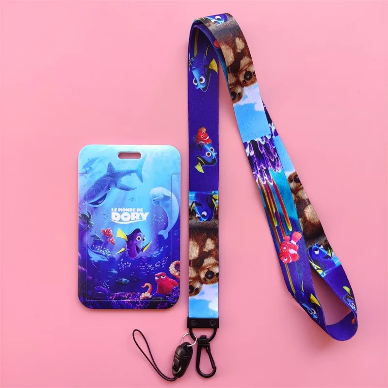 Disney Cartoon Finding Nemo Bank Kaarthouder Studenten Meisje Jongen Bus Card Case Lanyard Bezoek Deur Identiteit Badge Card Cover