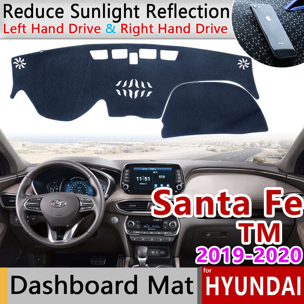 

for Hyundai Santa Fe 2019~2023 TM Anti-Slip Mat Dashboard Cover Pad Sunshade Dashmat Protect Carpet Anti-UV Dash Car Accessories