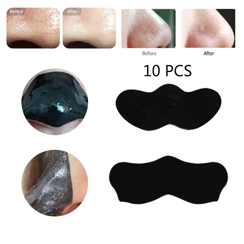 10PCS Blackhead Acne Removal Tear Type Nose Sticker Pore Black Head Cleaner Strong Cleaning Extractor Face Cleaning Patch TSLM1