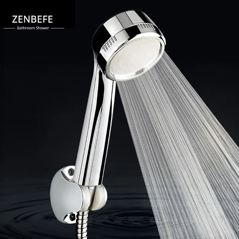 

ZENBEFE New 160 Holes Water Saving Shower Head High Pressure Shower Heads Ionic Premium Chlorine Filter Filter Shower Head