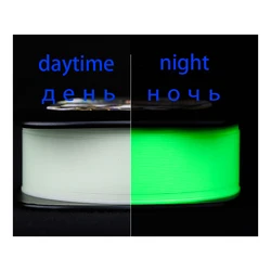 108m Luminous Fishing Line Super Strong Nodule Force Invisible  Light line Soft Not Curly  Fluorescence LineFor Night Fishing